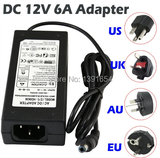 Free Shipping 1 pcs DC 12V 24V 72W Power Supply Charger Adaptor For LED Strip 5050 3528 Transormer With EU Plug Socket
Free Shipping 1 pcs DC 12V 24V 72W Power Supply Charger Adaptor For LED Strip 5050 3528 Transormer With EU Plug Socket
