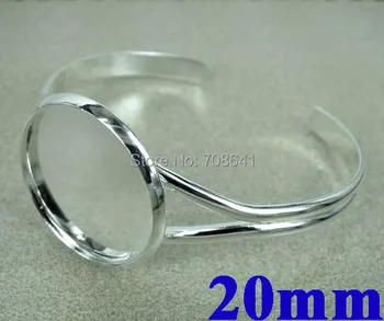 20mm Silver tone Blank Bangle Bases Settings Round Bezel tray Cabochons Metal Brass Cuff Bracelet Bangle Findings DIY Making
20mm Silver tone Blank Bangle Bases Settings Round Bezel tray Cabochons Metal Brass Cuff Bracelet Bangle Findings DIY Making