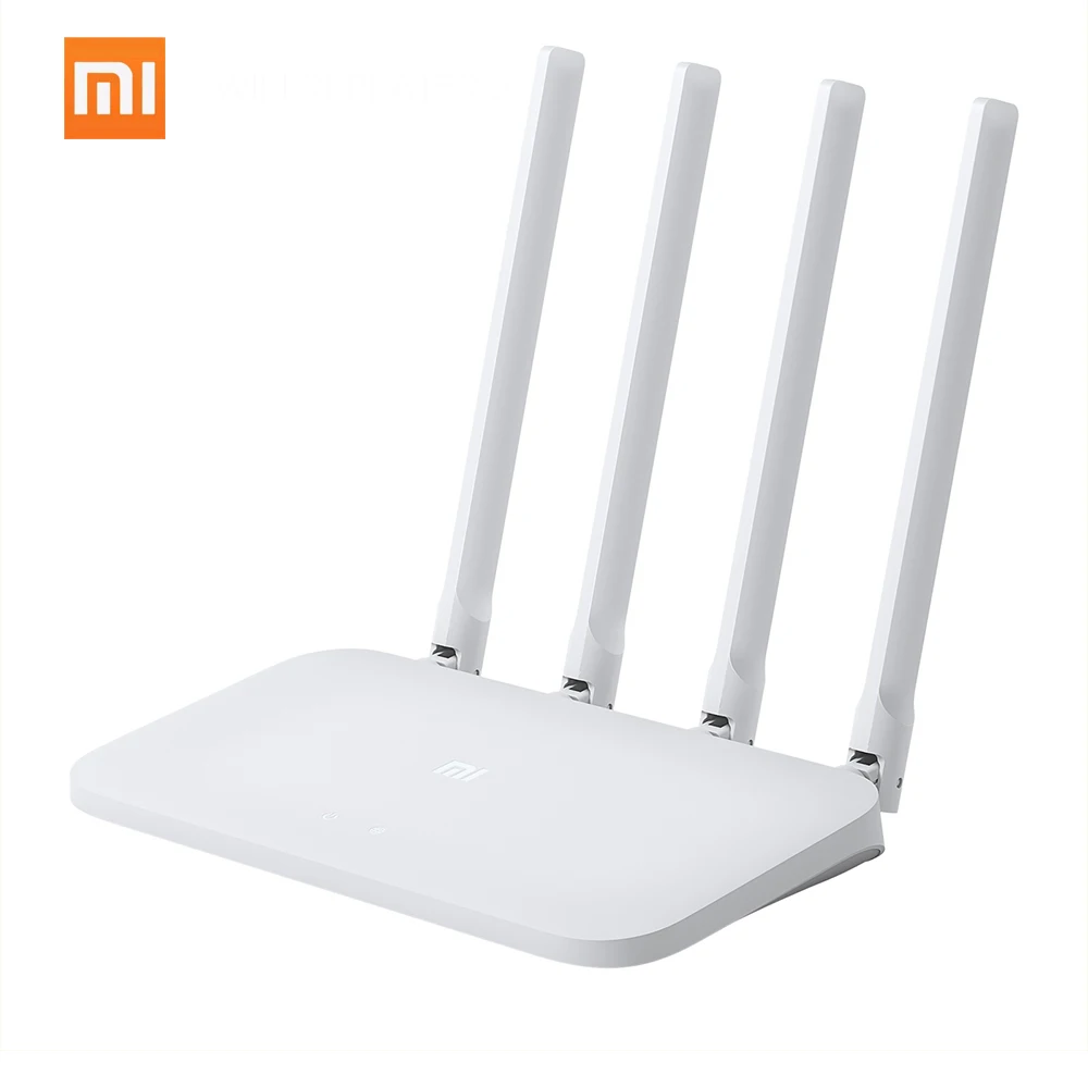 

Original Xiaomi Mi WIFI Router 4C 64M RAM 802.11n 2.4G 300Mbps 4 Antennas Smart APP Control Band Wireless Routers Repeater