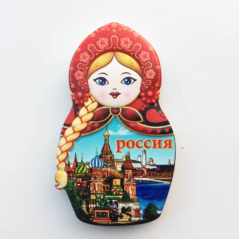 Creative Doll Shaped Refrigerator Sticker Russian Landscape Fridge Magnets Home Decoration Souvenirs Wholesales Drop Shipping
Creative Doll Shaped Refrigerator Sticker Russian Landscape Fridge Magnets Home Decoration Souvenirs Wholesales Drop Shipping