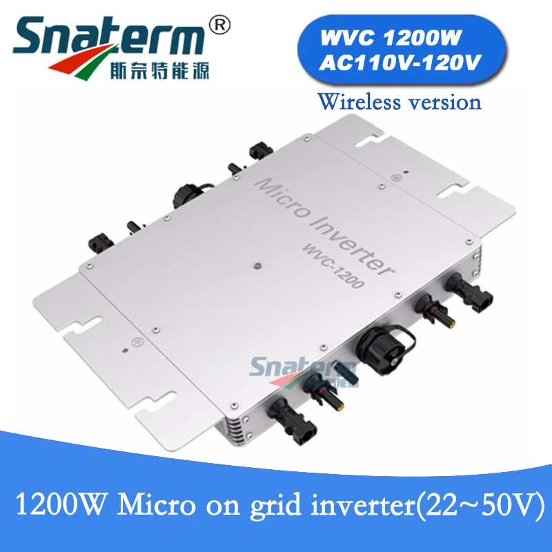 Hot sales!!!WVC-1200W Solar Micro Grid on Inverter Input DC22V-50V to AC180-260V,50HZ Waterproof Solar Inverter with IP65
Hot sales!!!WVC-1200W Solar Micro Grid on Inverter Input DC22V-50V to AC180-260V,50HZ Waterproof Solar Inverter with IP65