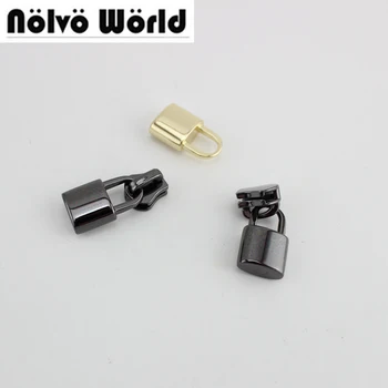 NEW!! 10 pieces,Light Gold Lock,Gun Black ZiP Slider for 5# Metal Zip,Custom manufactured 5# Metallic Mini Lock Zipper Puller
NEW!! 10 pieces,Light Gold Lock,Gun Black ZiP Slider for 5# Metal Zip,Custom manufactured 5# Metallic Mini Lock Zipper Puller