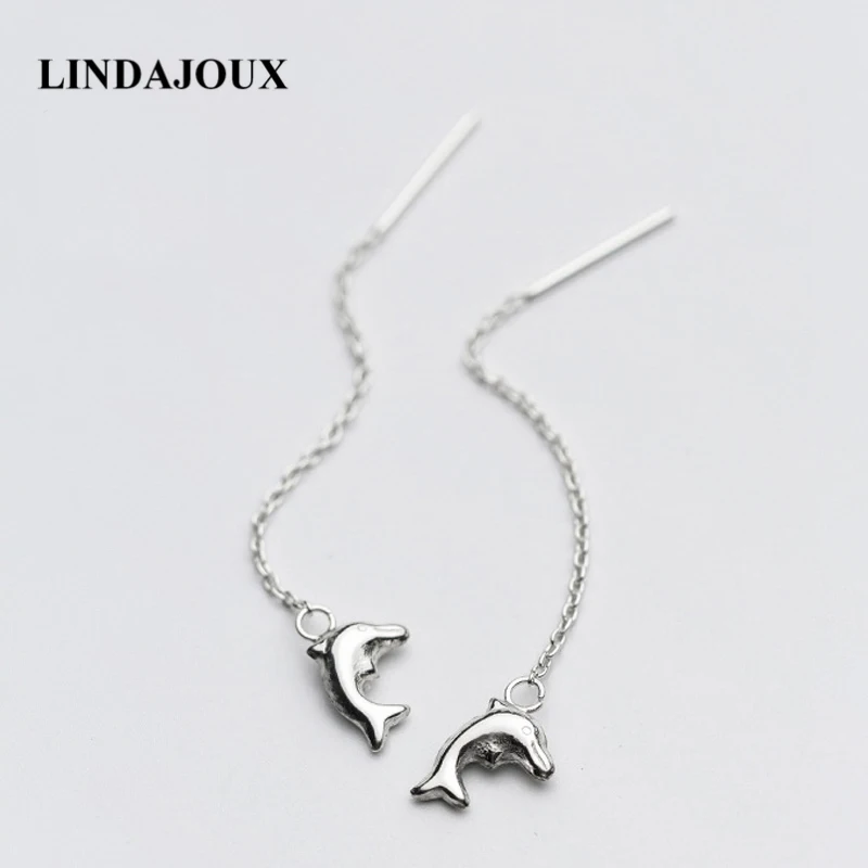 LINDAJOUX 925 Sterling Silver Pretty Polish Dolphin Charm Drop Earrings For Women S925 Silver Long Dangling Earring
LINDAJOUX 925 Sterling Silver Pretty Polish Dolphin Charm Drop Earrings For Women S925 Silver Long Dangling Earring