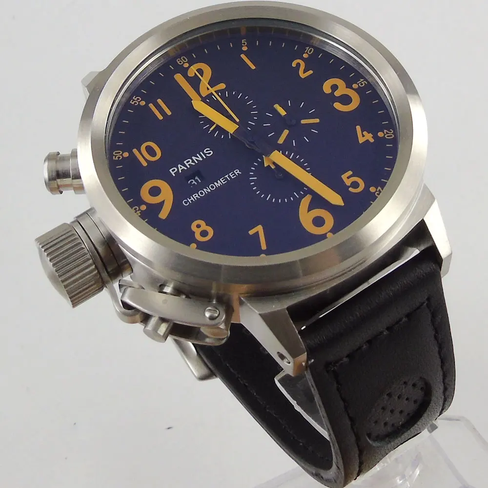 2019 Newest Hot top brand Luxury Parnis 50mm black dial date adjust luminous markers chronograph quartz movement Men's Watch
2019 Newest Hot top brand Luxury Parnis 50mm black dial date adjust luminous markers chronograph quartz movement Men's Watch