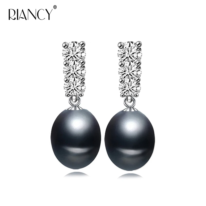2019 Fashion black Pearl Earrings Natural Freshwater Pearl stud Earring 925 Sterling Silver Jewelry For women wedding gift
2019 Fashion black Pearl Earrings Natural Freshwater Pearl stud Earring 925 Sterling Silver Jewelry For women wedding gift