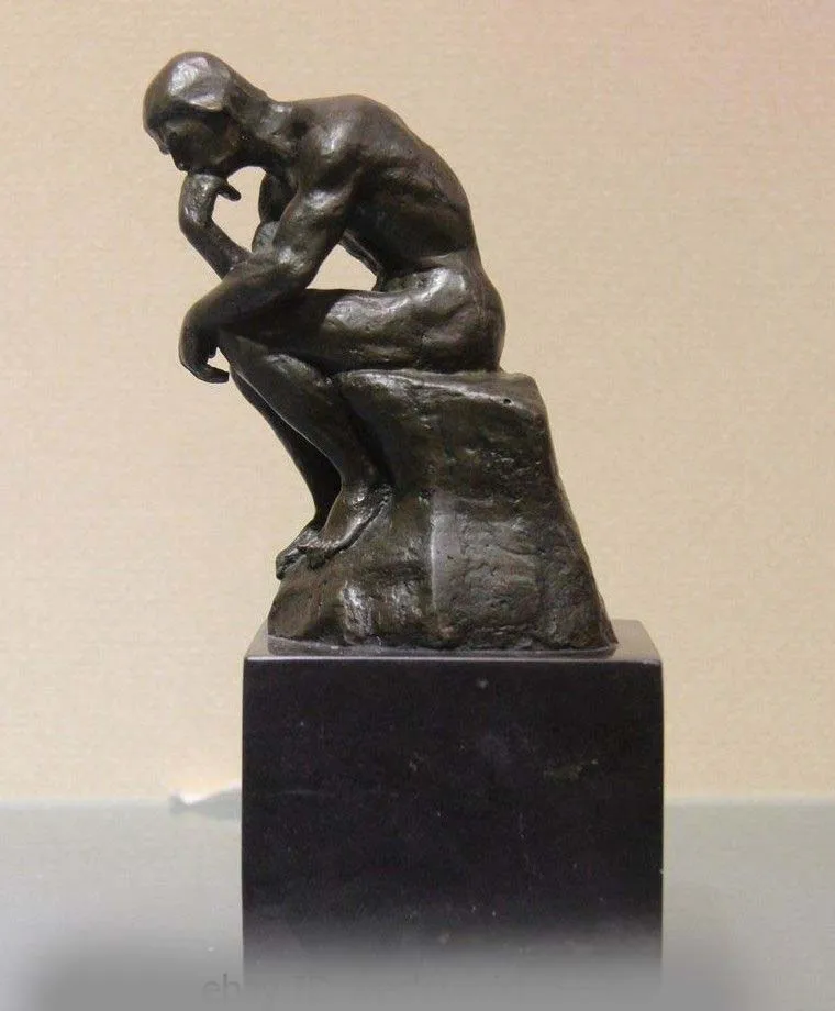 Rodin Art Figurine Bronze Copper Thinker Artwork Marble Base Sculpture Statue SD 506
Rodin Art Figurine Bronze Copper Thinker Artwork Marble Base Sculpture Statue SD 506