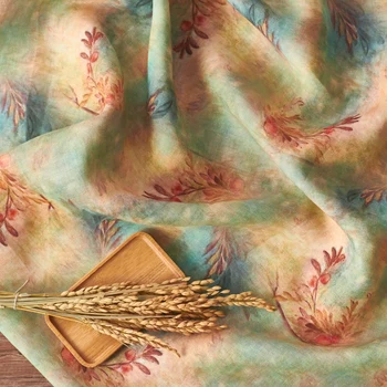 High Quality Natural Ramie fabric Ancient Printing of Abstract Literature Art material High-end thin summer dresses patchwork
High Quality Natural Ramie fabric Ancient Printing of Abstract Literature Art material High-end thin summer dresses patchwork