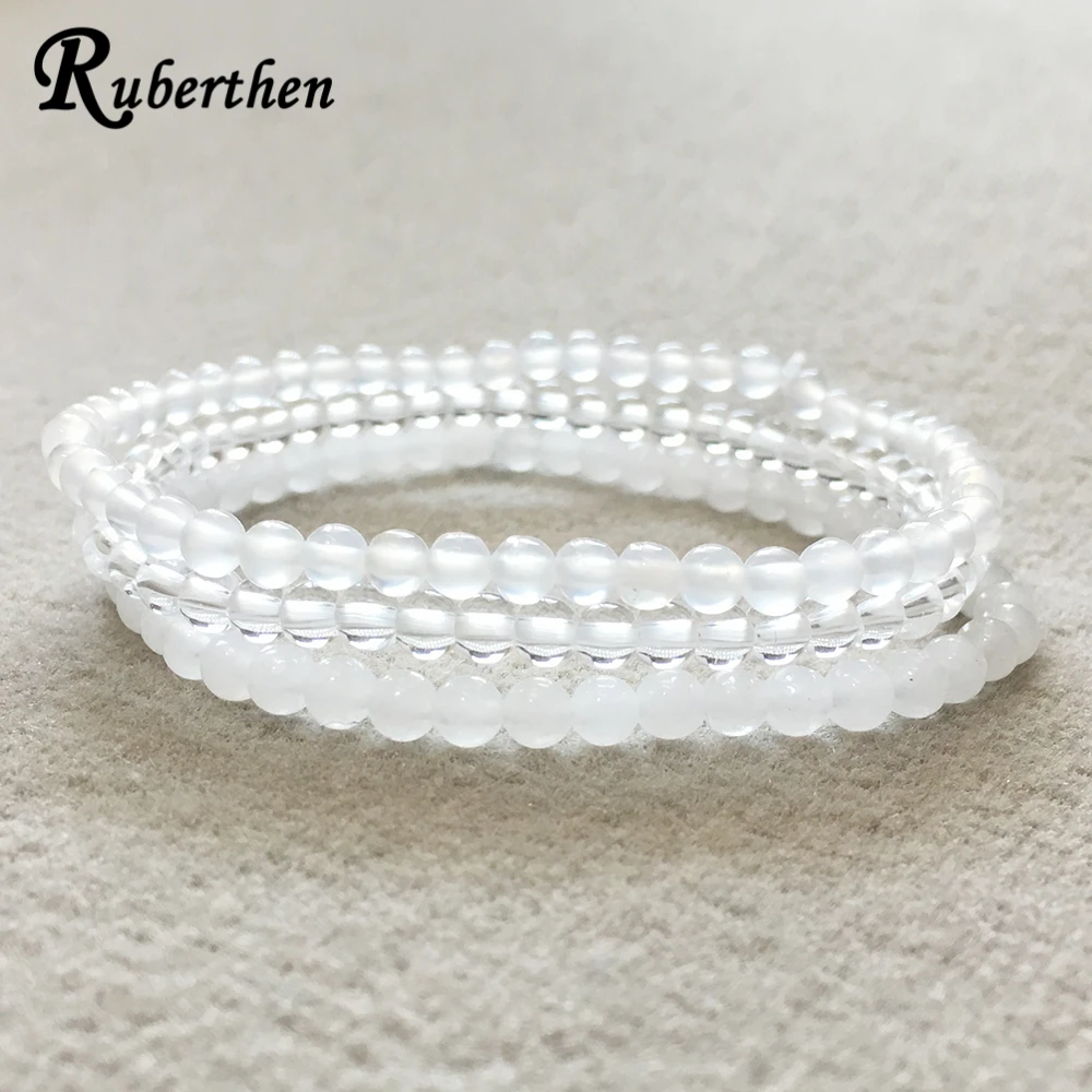 Ruberthen On Sale 4 mm White Agates Bead Bracelet Natural Crystals Bead Bracelet Set Women`s Mini Gem Stone Energy Bracelet
Ruberthen On Sale 4 mm White Agates Bead Bracelet Natural Crystals Bead Bracelet Set Women`s Mini Gem Stone Energy Bracelet