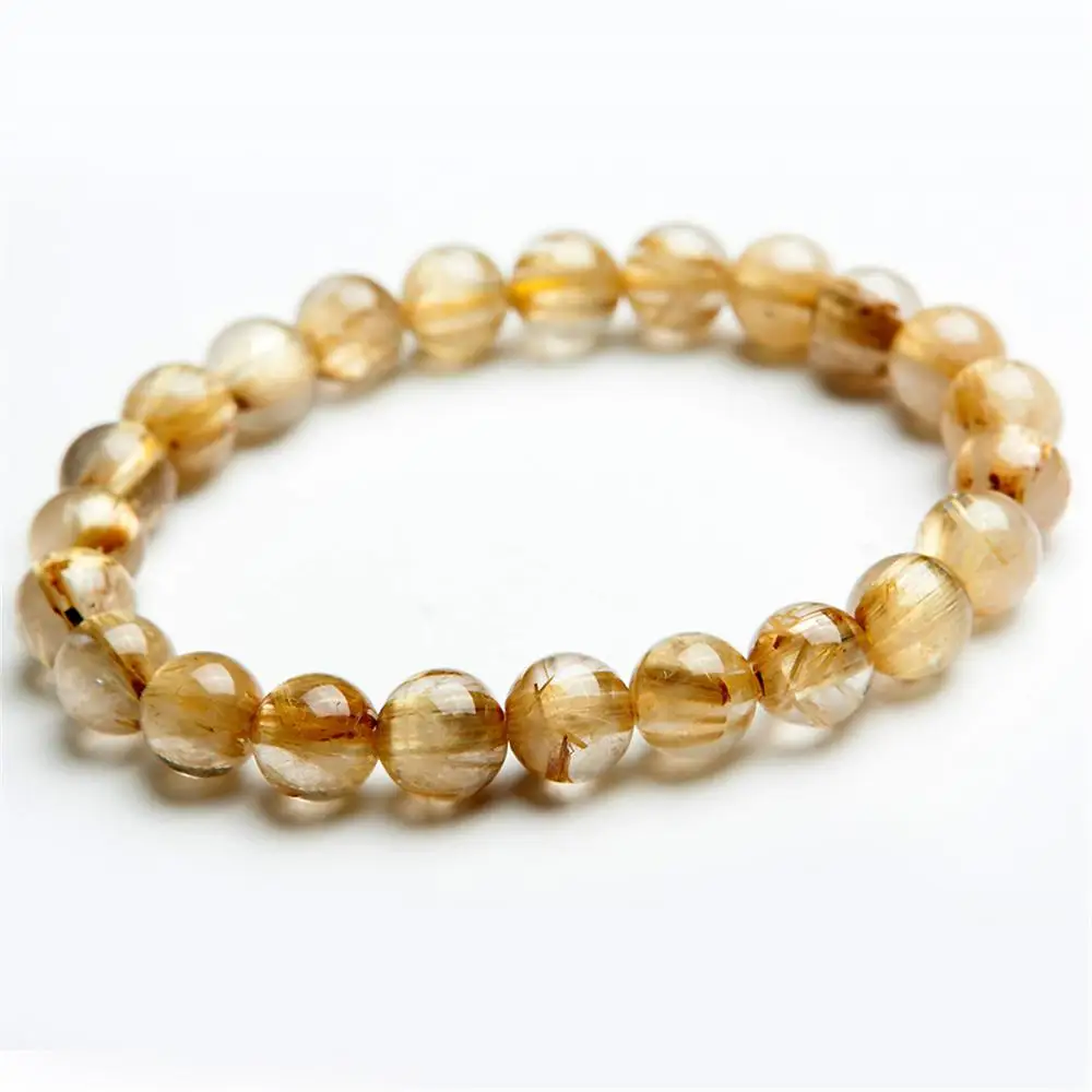 Newly Best Natural Gold Rutilated Quartz Crystal Titanium Woman Man Wealthy Stone Round Beads Bracelet 8mm Jewelry AAAA
Newly Best Natural Gold Rutilated Quartz Crystal Titanium Woman Man Wealthy Stone Round Beads Bracelet 8mm Jewelry AAAA