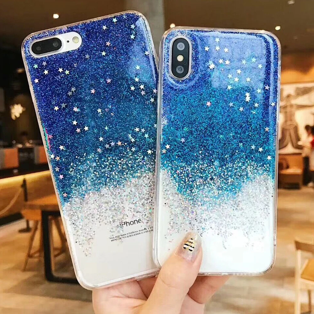 LOVECOM Fashion Gradient Blue Glitter Stars Case For iphone XR X XS Max 6 6S 7 8 Plus Full Body Soft Phone Back Cover Gift
LOVECOM Fashion Gradient Blue Glitter Stars Case For iphone XR X XS Max 6 6S 7 8 Plus Full Body Soft Phone Back Cover Gift