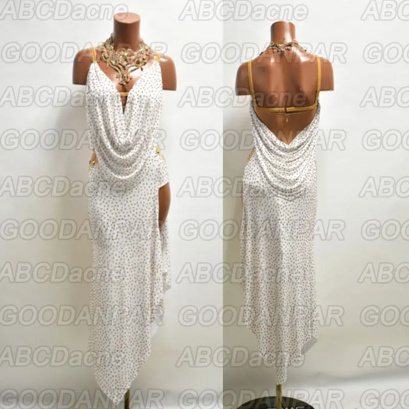 latin dance dress women white sleeveless Sexy Backless dress for latin dancing,salsa tango long dress custom-handmade
latin dance dress women white sleeveless Sexy Backless dress for latin dancing,salsa tango long dress custom-handmade