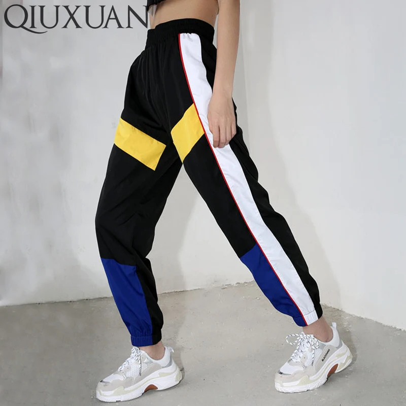 QIUXUAN Spring Summer Fashion Color Block Patchwork Women Trousers High Waist Girls Track Pants Joggers Plus Size Casual Pants
QIUXUAN Spring Summer Fashion Color Block Patchwork Women Trousers High Waist Girls Track Pants Joggers Plus Size Casual Pants