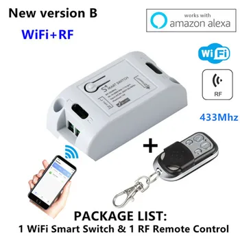 Wifi Switch DIY Smart Home Automation Modules Wireless Remote Control Light Timer Relay Switches 110V 220V Works with Alexasmart
Wifi Switch DIY Smart Home Automation Modules Wireless Remote Control Light Timer Relay Switches 110V 220V Works with Alexasmart