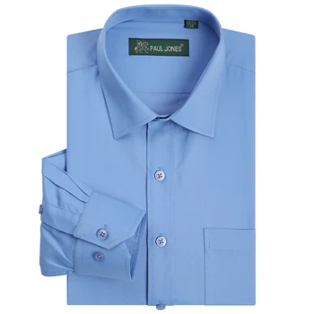 Men's Long Sleeve Twill Basic Design Dress Shirts Single Chest Pocket Regular Fit Solid Formal Business Work Office Shirt
Men's Long Sleeve Twill Basic Design Dress Shirts Single Chest Pocket Regular Fit Solid Formal Business Work Office Shirt
