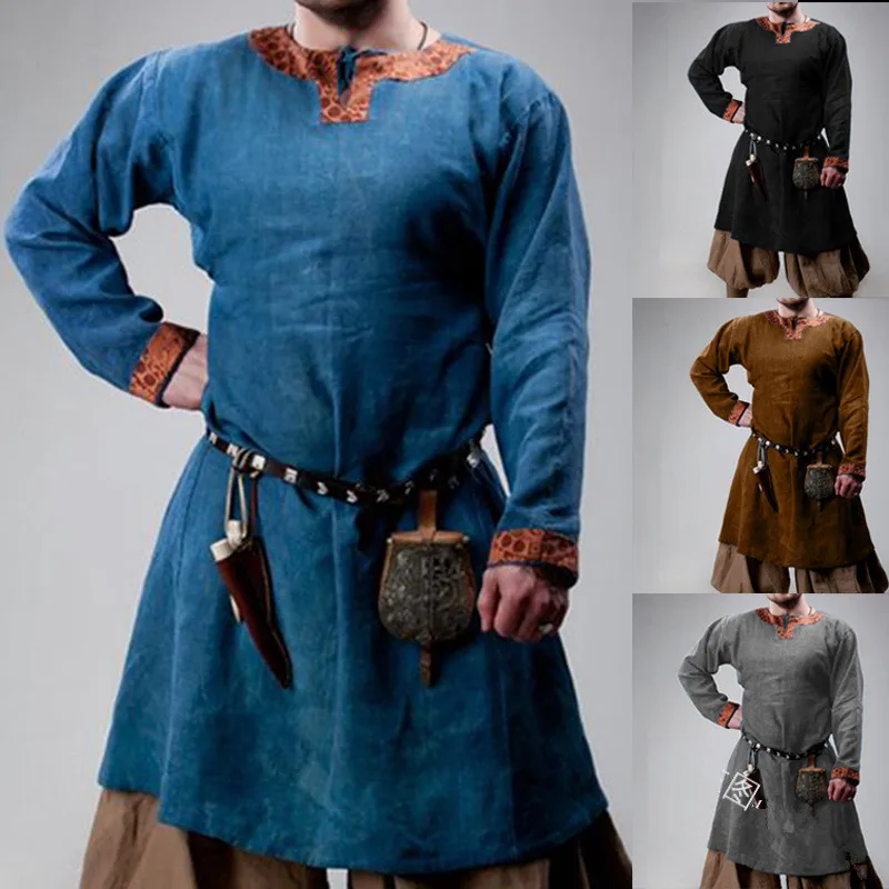 Halloween Adult Men Medieval Knight Warrior Costume Tunic Clothing Norman Chevalier Braid Viking Pirate Saxon Shirt S-XXXL
Halloween Adult Men Medieval Knight Warrior Costume Tunic Clothing Norman Chevalier Braid Viking Pirate Saxon Shirt S-XXXL