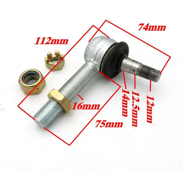 Modified Universal Rod Ball Head Accessories ATV Rocker Arm Ball Head Joint 12mm Thread
Modified Universal Rod Ball Head Accessories ATV Rocker Arm Ball Head Joint 12mm Thread