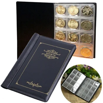 120 Pockets Coin Collection Holders Coin Storage Leather Album Book for Money Penny Currency Collection
120 Pockets Coin Collection Holders Coin Storage Leather Album Book for Money Penny Currency Collection