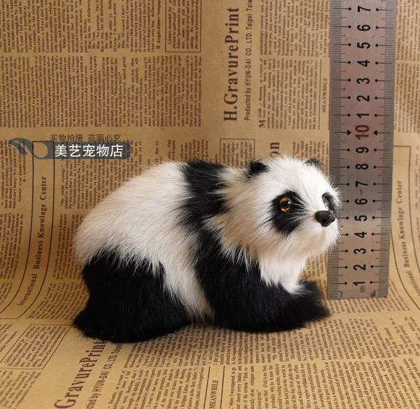 

Simulation panda polyethylene&furs panda model funny gift about 13cmx8cmx9cm