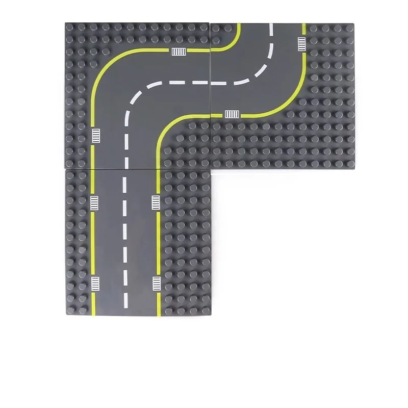 City Road Plate Big Size Building Blocks Parts Straight Crossroad Curve T-Junction Bricks Base Compatible Baseplate Toys
City Road Plate Big Size Building Blocks Parts Straight Crossroad Curve T-Junction Bricks Base Compatible Baseplate Toys