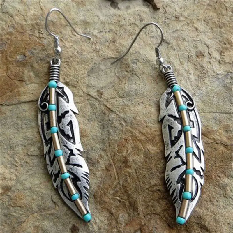 YWOSPX Vintage Feather Silver Dangle Earrings for Women Jewelry Wedding Brincos Party Statement Drop Earings
YWOSPX Vintage Feather Silver Dangle Earrings for Women Jewelry Wedding Brincos Party Statement Drop Earings