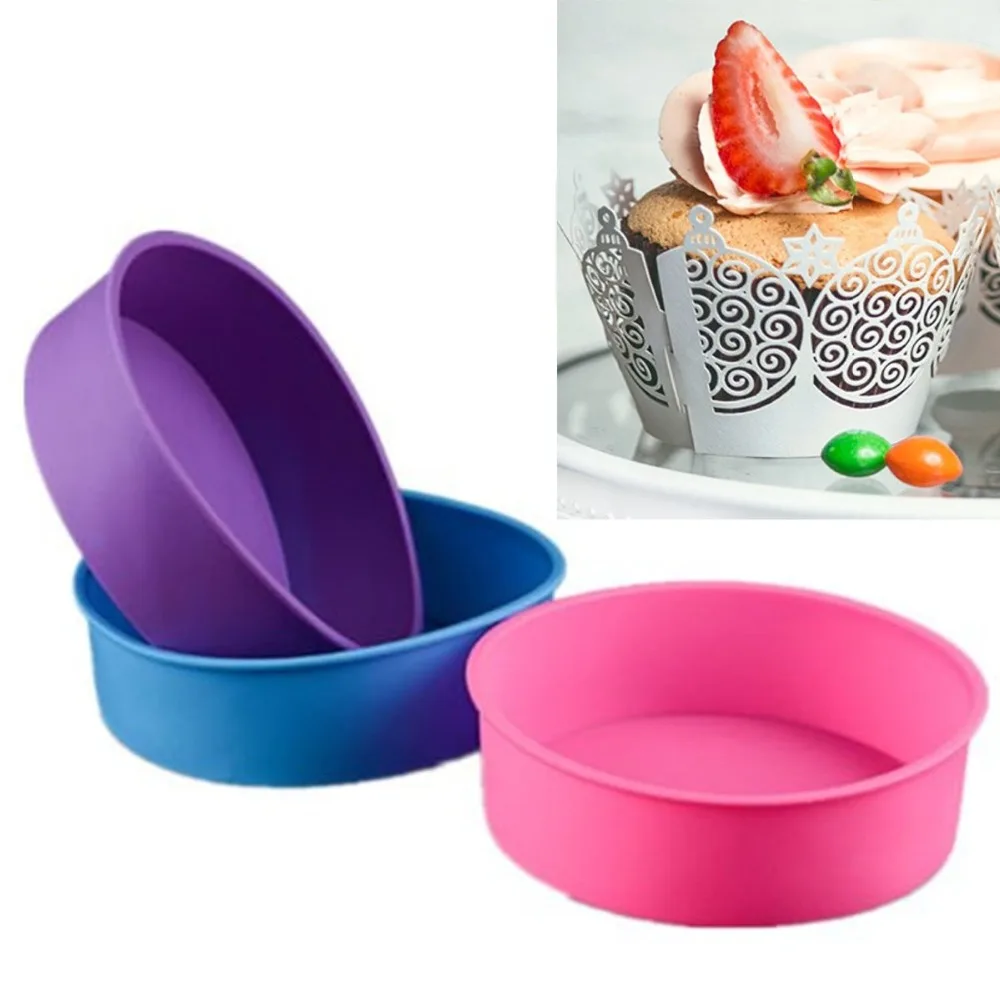 NEWCOMDIGI 3D Silicone for Soap Cupcake 7" Cake Mold Round Shape Cake Pan Bread Chocolate Making Mold Bakeware DIY Baking Tools
NEWCOMDIGI 3D Silicone for Soap Cupcake 7" Cake Mold Round Shape Cake Pan Bread Chocolate Making Mold Bakeware DIY Baking Tools