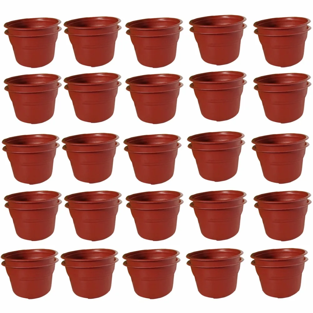 VICTMAX 50Pcs Round Dual Color Plastic Flower Nursery Pots Garden Plant Grow Seeding Pot Planting Garden Decoration
VICTMAX 50Pcs Round Dual Color Plastic Flower Nursery Pots Garden Plant Grow Seeding Pot Planting Garden Decoration