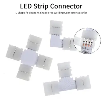 LED Strip Connector 2pin 4pin 5pin 10mm Soldering Corner Adapter L Shape T Shape X Shape Free Welding Connector 5pcs for Strip
LED Strip Connector 2pin 4pin 5pin 10mm Soldering Corner Adapter L Shape T Shape X Shape Free Welding Connector 5pcs for Strip