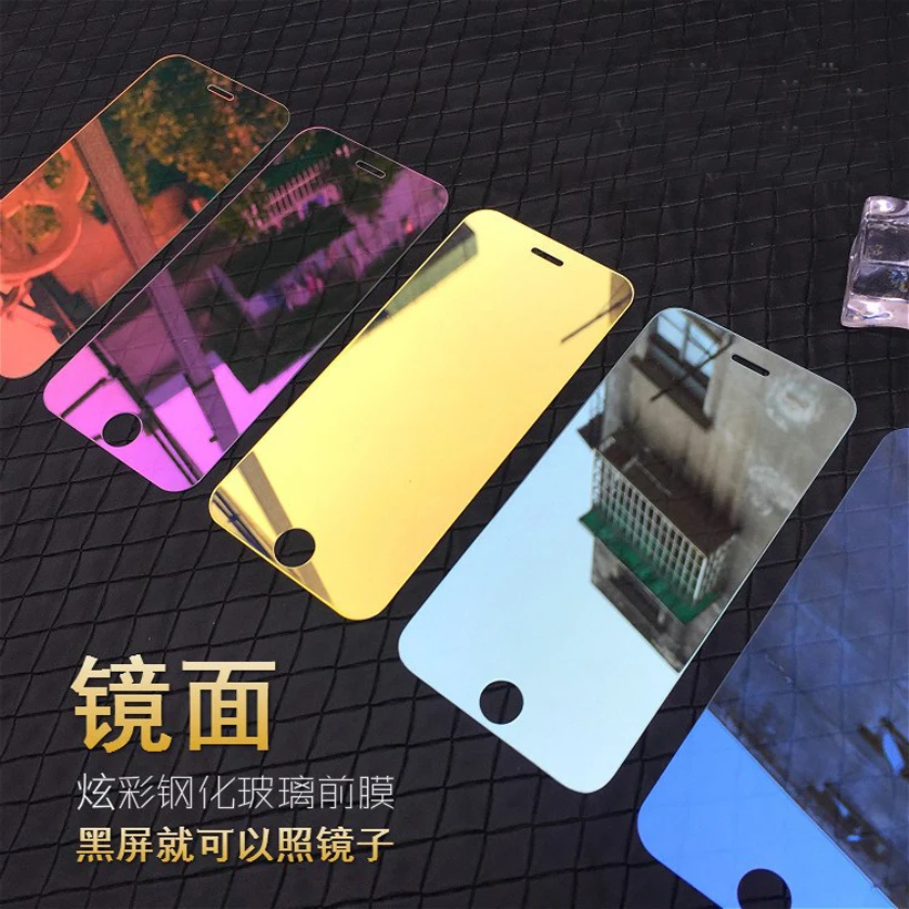 For iPhone 7 6 6S 5 5S 5C SE Luxury Colorful Mirror Screen Protector Film for iPhone 6 6S 7 Plus 8 XS MAX XR Tempered Glass Case
For iPhone 7 6 6S 5 5S 5C SE Luxury Colorful Mirror Screen Protector Film for iPhone 6 6S 7 Plus 8 XS MAX XR Tempered Glass Case