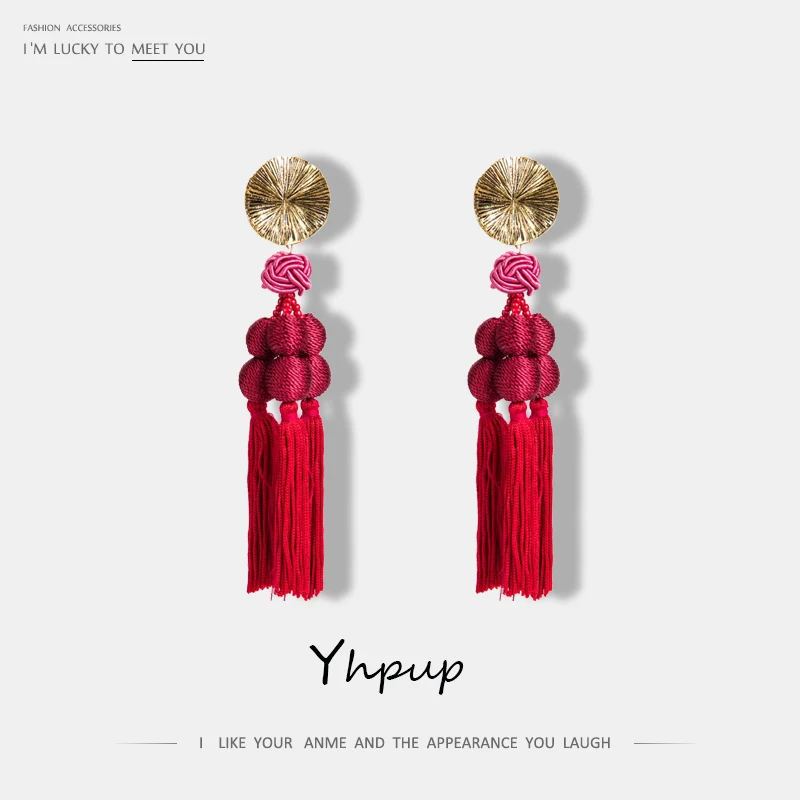 Yhpup New Bohemian Tassel Pom Pom Charm Long Pendientes Earrings For Women Party Dangle Christmas Earrings Bijoux Brincos Gift
Yhpup New Bohemian Tassel Pom Pom Charm Long Pendientes Earrings For Women Party Dangle Christmas Earrings Bijoux Brincos Gift