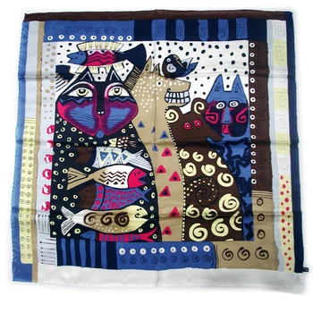 Square Silk Scarf Shawl Designed From World Famous Oil Painting Art Works 3 Colors Cat Printed
Square Silk Scarf Shawl Designed From World Famous Oil Painting Art Works 3 Colors Cat Printed