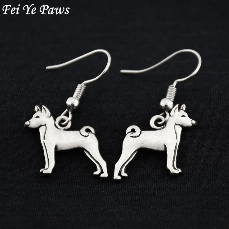 Vintage Antique Silver Basenji Dog Charm Drop Earrings Brincos Big Long Simple ladies Earrings For Women Men Jewelry Wholesale
Vintage Antique Silver Basenji Dog Charm Drop Earrings Brincos Big Long Simple ladies Earrings For Women Men Jewelry Wholesale