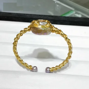 Original Design Natural Fresh Water Purple Pearl Adjustable Bangle For Women Gift Fine Jewlery Pulseras Mujer
Original Design Natural Fresh Water Purple Pearl Adjustable Bangle For Women Gift Fine Jewlery Pulseras Mujer