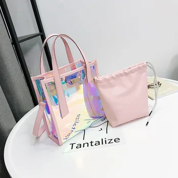 SENDEFN 2 PC Fashion Handbags High Quality Transparent Women's Shoulder Messenger Bag Cheap Women Casual Shopping Bag 
SENDEFN 2 PC Fashion Handbags High Quality Transparent Women's Shoulder Messenger Bag Cheap Women Casual Shopping Bag