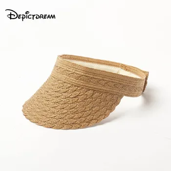 2019 Summer Women's Empty top Lady's Sun Hat Decorative pattern woven papyrus Outdoor Fashion Beach Hat Sun UV Protection Cap
2019 Summer Women's Empty top Lady's Sun Hat Decorative pattern woven papyrus Outdoor Fashion Beach Hat Sun UV Protection Cap