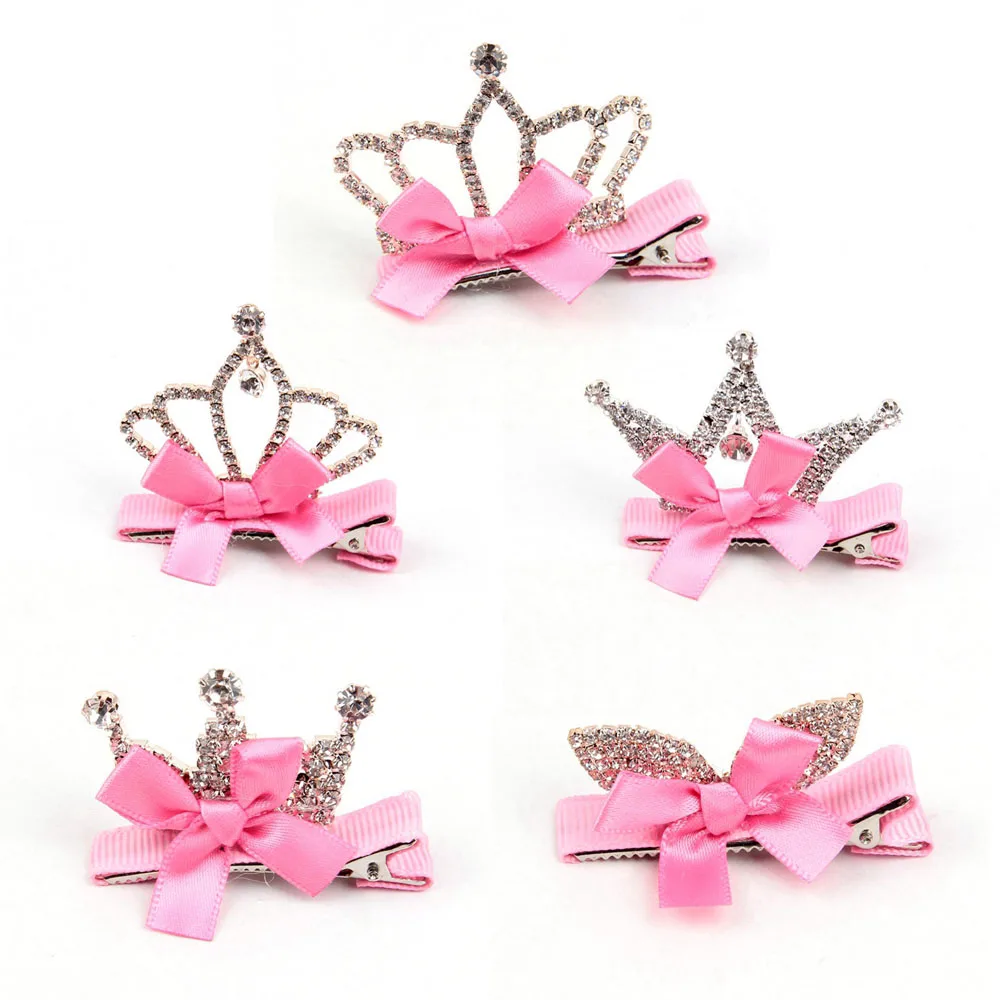 Rhinestones Crown Girls Bows Clips Hairpin Girl's Hair Bows Satin Ribbon Barrettes Children Hair Clip Headwear Kids
Rhinestones Crown Girls Bows Clips Hairpin Girl's Hair Bows Satin Ribbon Barrettes Children Hair Clip Headwear Kids