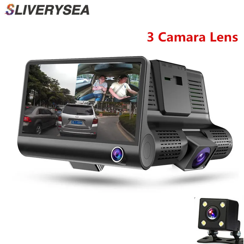 SILVERYSEA Car Dvr 3 Camera Lens 4.0Inch Video Recorder Dash Cam Auto Registrator Dual Lens with Rear View Camera DVRS Camcorder
SILVERYSEA Car Dvr 3 Camera Lens 4.0Inch Video Recorder Dash Cam Auto Registrator Dual Lens with Rear View Camera DVRS Camcorder