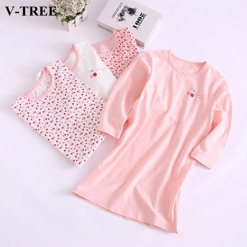 Autumn Dresses Girls Baby Pajamas Cotton Princess Nightgown Solid Color Kids Home Clothing Girl Sleepwear |