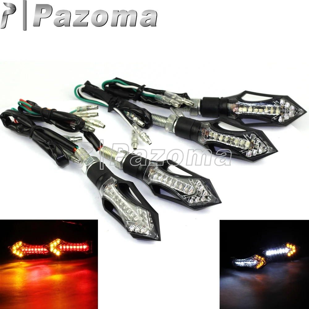 2 Pairs Motorcycle Turn Signal Indicators LED Mini Blinker for Honda Suzuki Yamaha Triumph Ducati KTM
2 Pairs Motorcycle Turn Signal Indicators LED Mini Blinker for Honda Suzuki Yamaha Triumph Ducati KTM