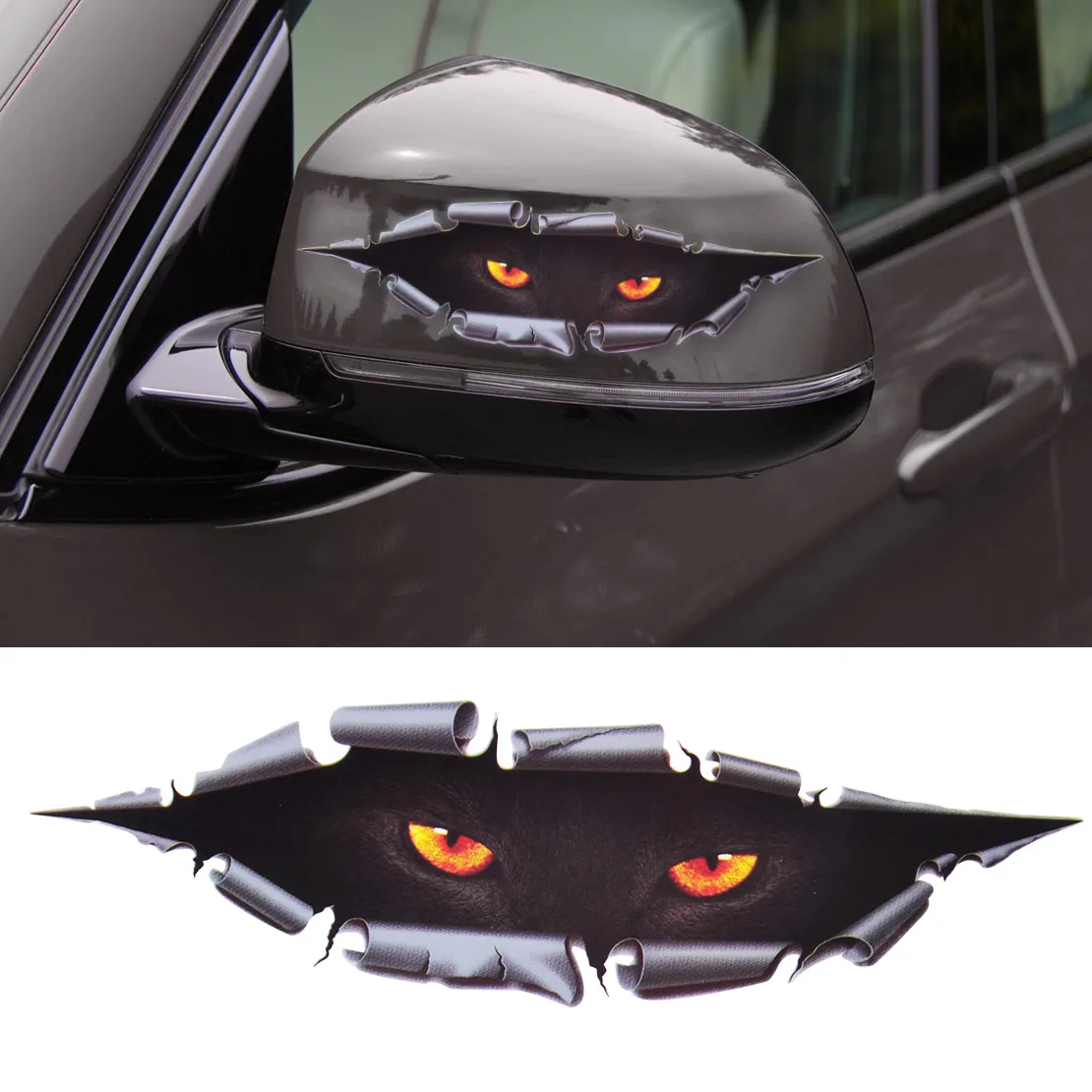 CITALL Car-Styling Funny 3D Simulation Monster Leopard Eye Peeking Sticker Car Auto Window Mirror Trucks Fridge Whole Body Cover
CITALL Car-Styling Funny 3D Simulation Monster Leopard Eye Peeking Sticker Car Auto Window Mirror Trucks Fridge Whole Body Cover