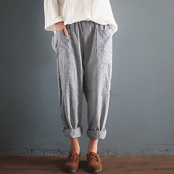 New Fashion Women Casual Pants Striped Printed Neutre Style Women Street Wear Cotton Pockets Trousers
New Fashion Women Casual Pants Striped Printed Neutre Style Women Street Wear Cotton Pockets Trousers