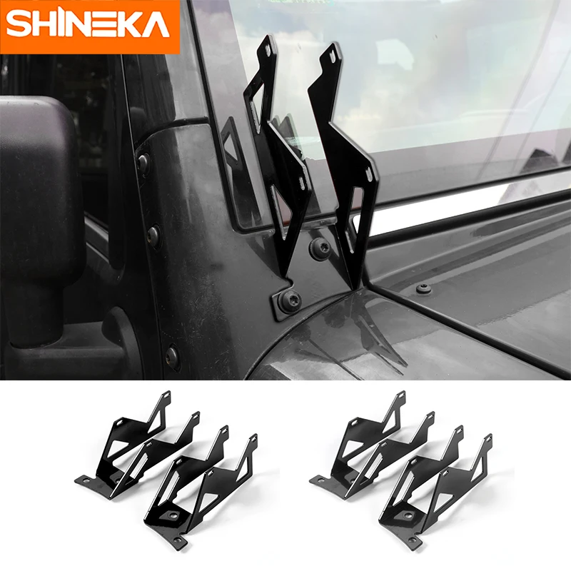 SHINEKA New Arrval Car A-pillars Mounting Brackets Car Accessories for Jeep Wrangler JK 2007-2017 
SHINEKA New Arrval Car A-pillars Mounting Brackets Car Accessories for Jeep Wrangler JK 2007-2017
