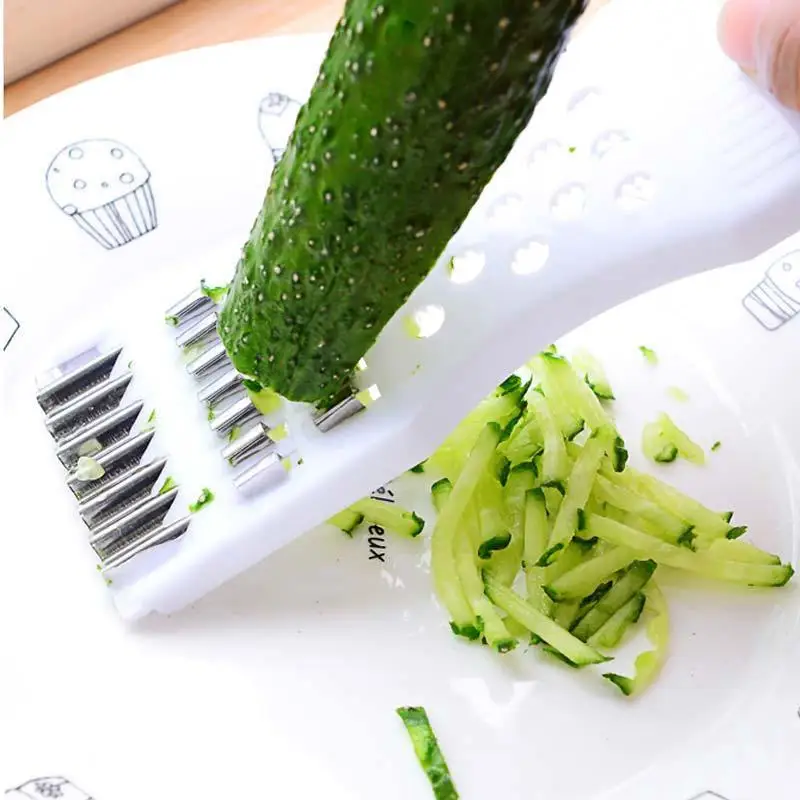 

Urijk Cucumber Slicer Salad Kitchen Shredder Cheese Fruit Carrot Cutter Grater Modern Family Multifunctional Kitchen Tool