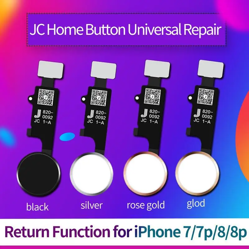 JC Universal Mechanical Button Home Flex Button for iPhone 7 Plus 8 8 Plus Return Button Back Button Return Repair No Bluetoot
JC Universal Mechanical Button Home Flex Button for iPhone 7 Plus 8 8 Plus Return Button Back Button Return Repair No Bluetoot