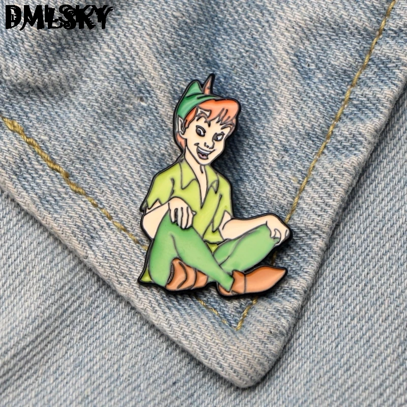 DMLSKY Cartoon Peter pan Funny Enamel Pin Badge Backpack Clothes Brooches Tie Pin Collar Pins Jewelry M3264
DMLSKY Cartoon Peter pan Funny Enamel Pin Badge Backpack Clothes Brooches Tie Pin Collar Pins Jewelry M3264