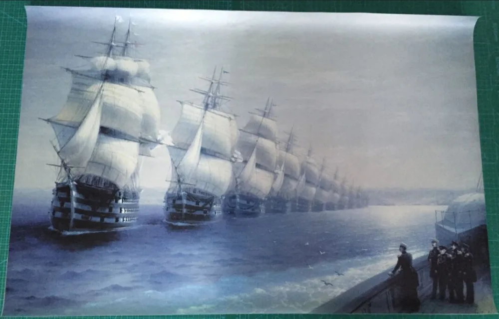 DIY frame Ivan Konstantinovich Aivazovsky Black Sea Fleet Painting Style Fabric Silk Poster Print Picture
DIY frame Ivan Konstantinovich Aivazovsky Black Sea Fleet Painting Style Fabric Silk Poster Print Picture
