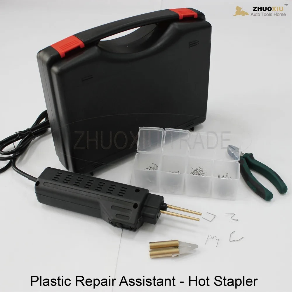 Image 220V Hot Spot Welder for auto car plastic bumper welding with 200 staples(WS 004)