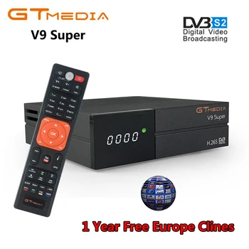 GTmedia V9 Super DVB-S2 Satellite Receiver Cccam Cline for 1 Year Spain Europe H.265 1080P HD WiFi TV Turner vs Freesat V8 V7
GTmedia V9 Super DVB-S2 Satellite Receiver Cccam Cline for 1 Year Spain Europe H.265 1080P HD WiFi TV Turner vs Freesat V8 V7