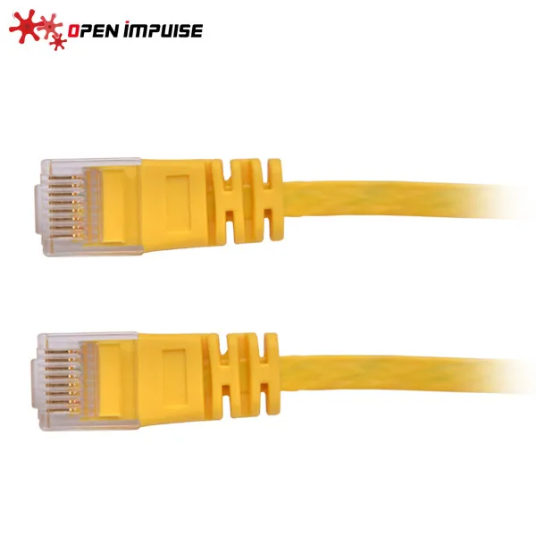 Ultra Flat CAT6 Cable Yellow Color 4