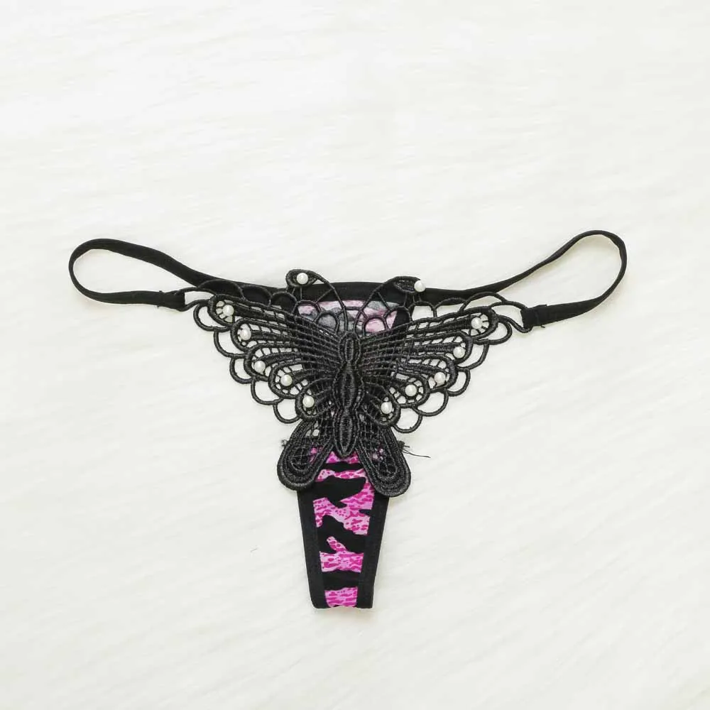 Trendy Ladies Leopard Dot Butterfly Shape Underwear Panties Embroidery G-string Sexy Lingerie T-back Thongs Briefs 
Trendy Ladies Leopard Dot Butterfly Shape Underwear Panties Embroidery G-string Sexy Lingerie T-back Thongs Briefs