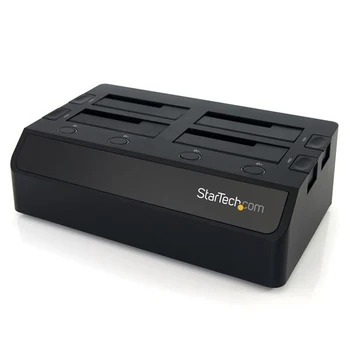 StarTech.com USB 3.0 to 4-Bay SATA 6Gbps Hard Drive Docking Station w/ UASP & Dual Fans - 2.5/3.5in SSD / HDD Dock, HDD,SSD,
StarTech.com USB 3.0 to 4-Bay SATA 6Gbps Hard Drive Docking Station w/ UASP & Dual Fans - 2.5/3.5in SSD / HDD Dock, HDD,SSD,